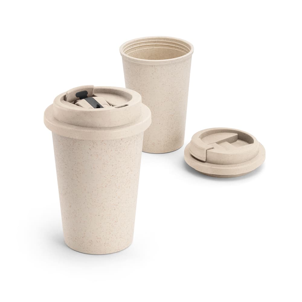 Copo de Viagem em Fibra de Bambu 380ml Personalizado - imagem 1