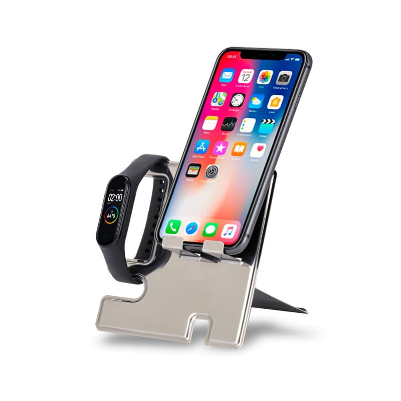 Porta Celular e Relógio de Metal Personalizado - imagem 1