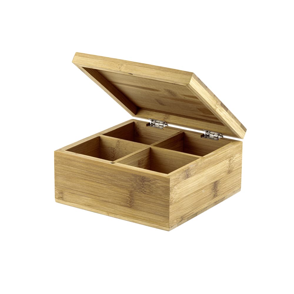Caixa de Bambu para Sachês de Chá Personalizada - imagem 1