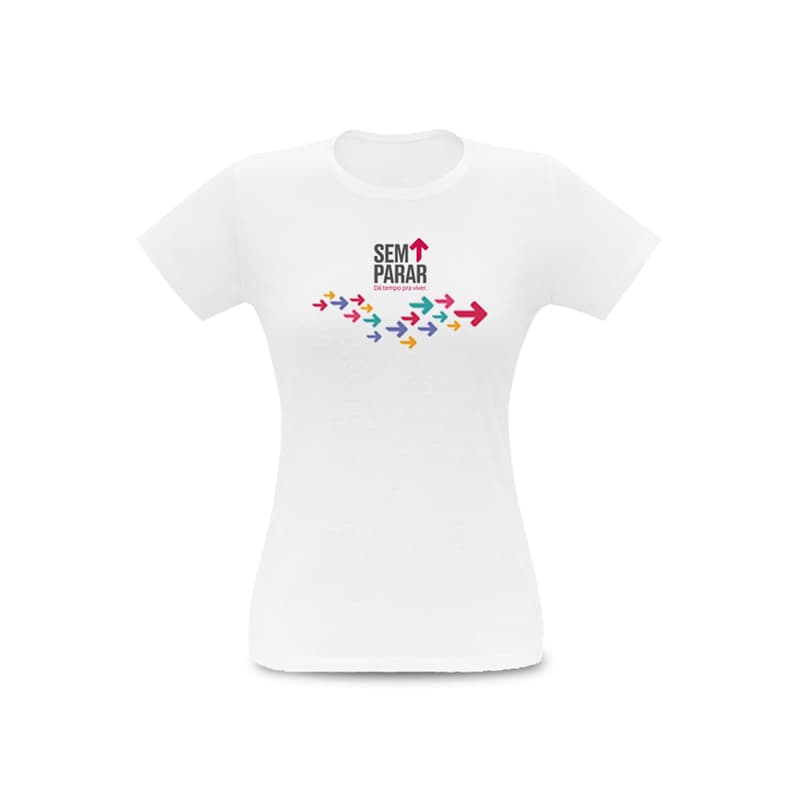 Camiseta Feminina 100% Algodão Personalizada - imagem 1
