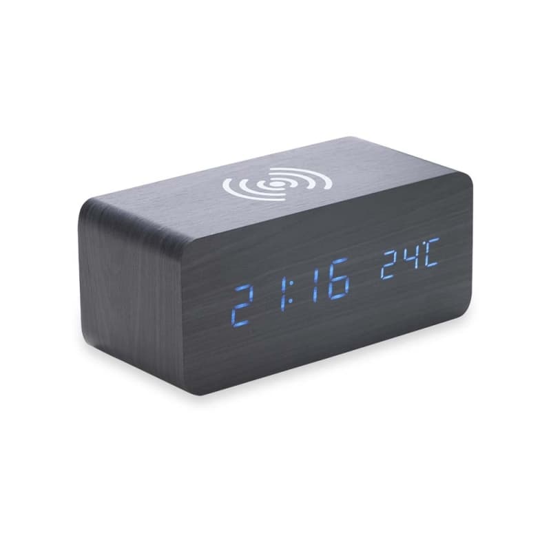Relógio de Mesa Digital com Carregador por Indução Personalizado - imagem 1