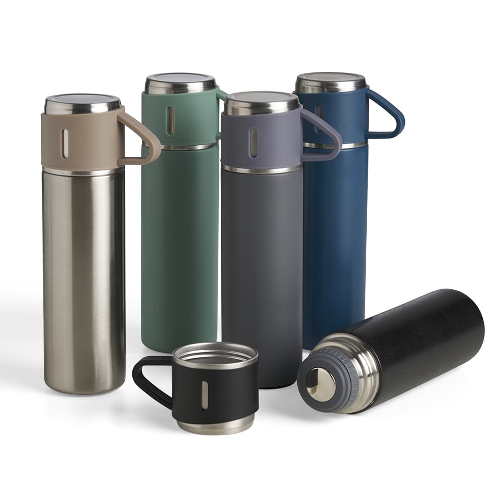 Garrafa Térmica Inox 450ml com Tampa Caneca Personalizada - imagem 1