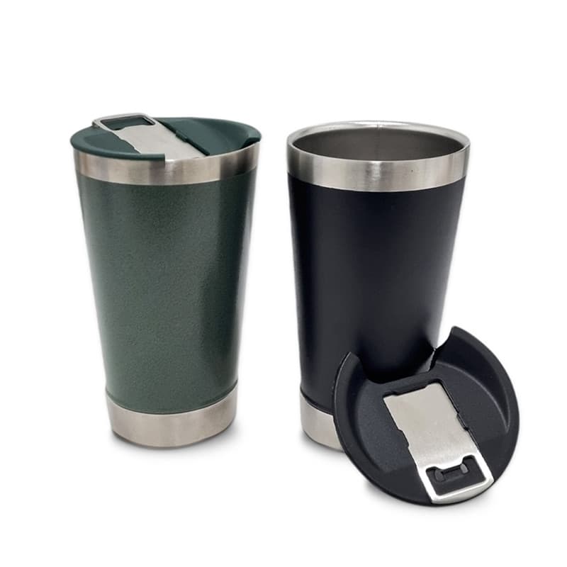 Copo Térmico Inox 500ml com Abridor Personalizado - imagem 1