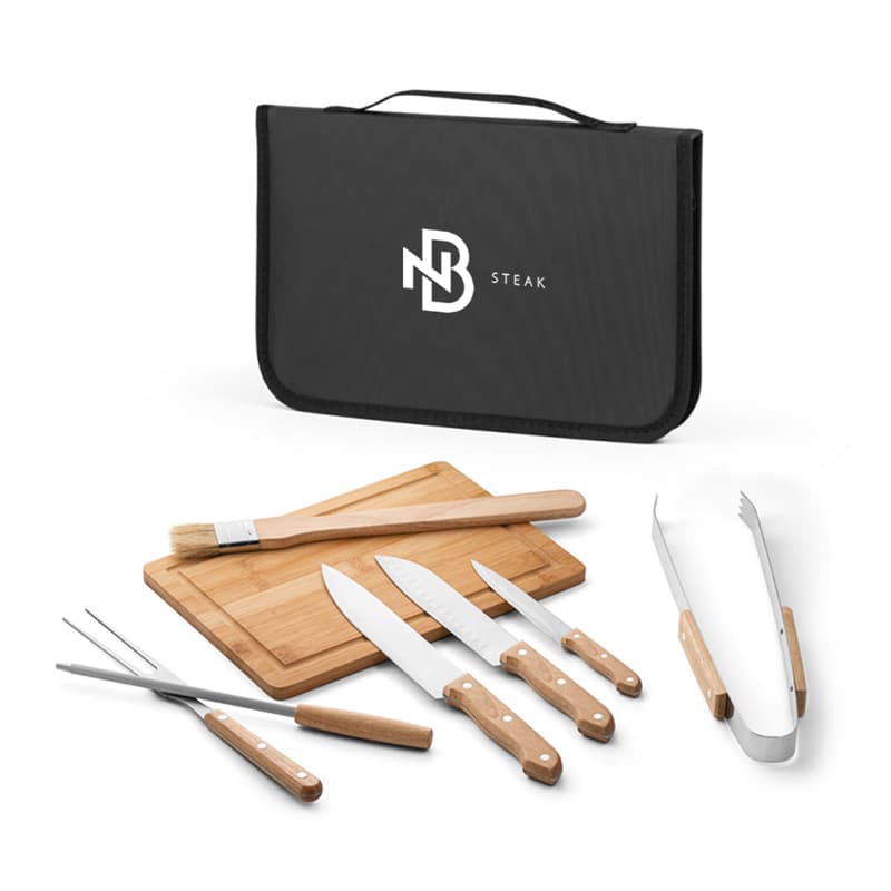 Kit Churrasco 8 Peças em Estojo Personalizado - imagem 1