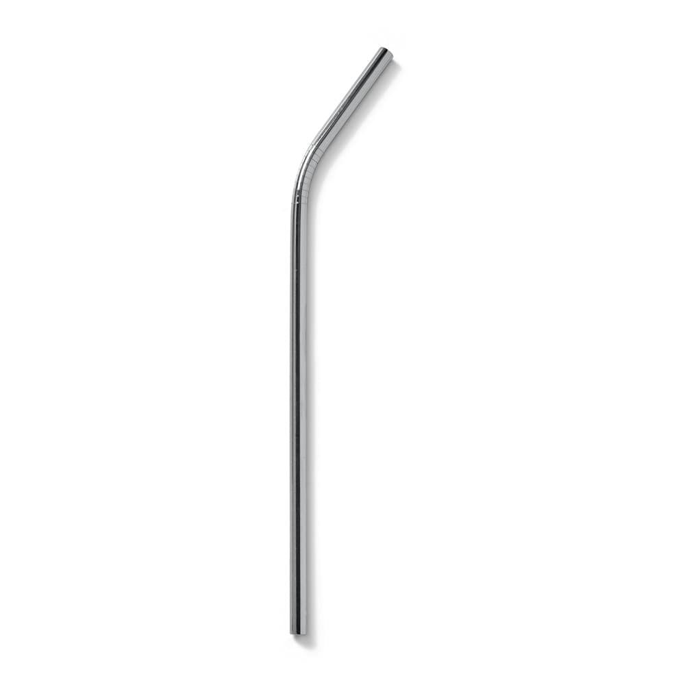 Canudo Inox Curvado Reutilizável Personalizado - imagem 1