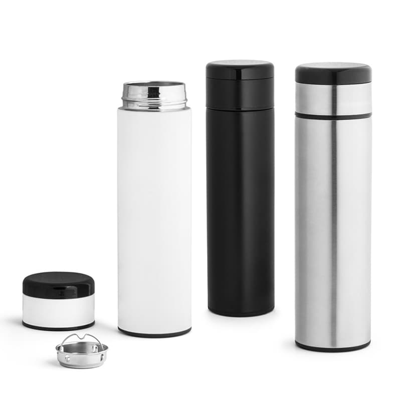Garrafa Térmica Inox 450ml com Termômetro Digital Personalizada - imagem 1