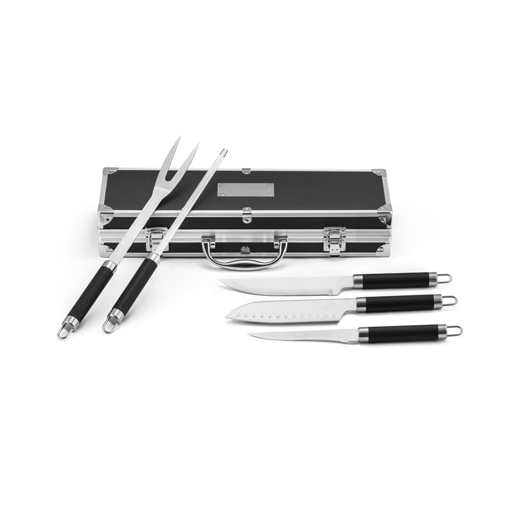 Kit Churrasco 5 Peças em Alumínio Personalizado - imagem 1