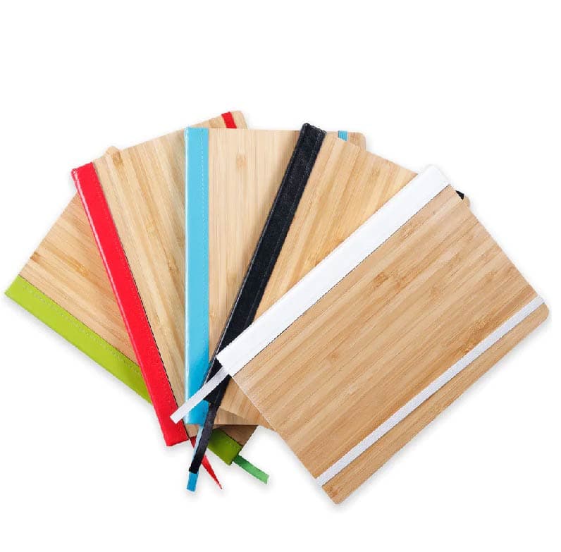 Bloco de Anotações A5 Capa de Bambu Personalizado - imagem 1
