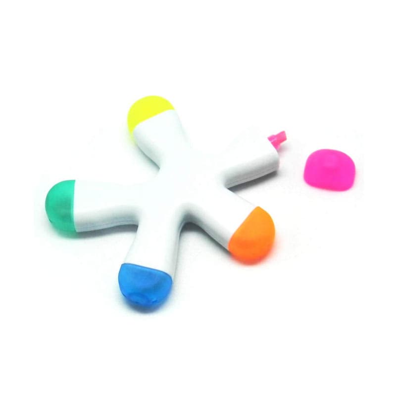 Caneta Marca Texto 5 Cores Splash Personalizada - imagem 1