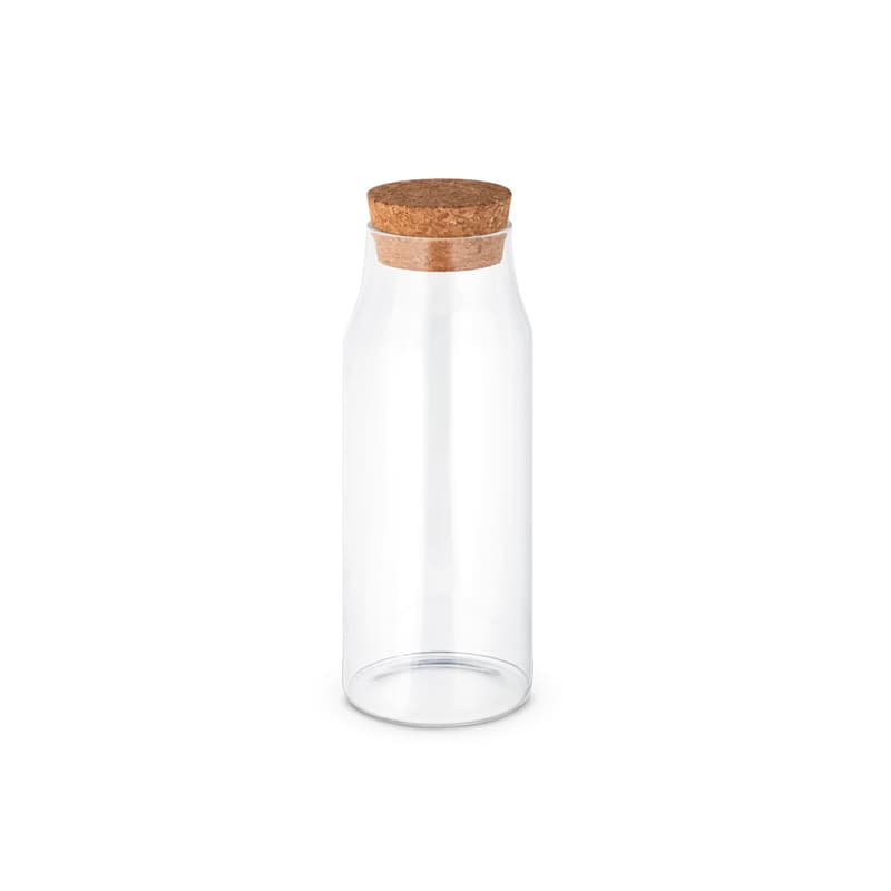 Garrafa de Vidro 1L com Tampa de Cortiça Personalizada - imagem 1