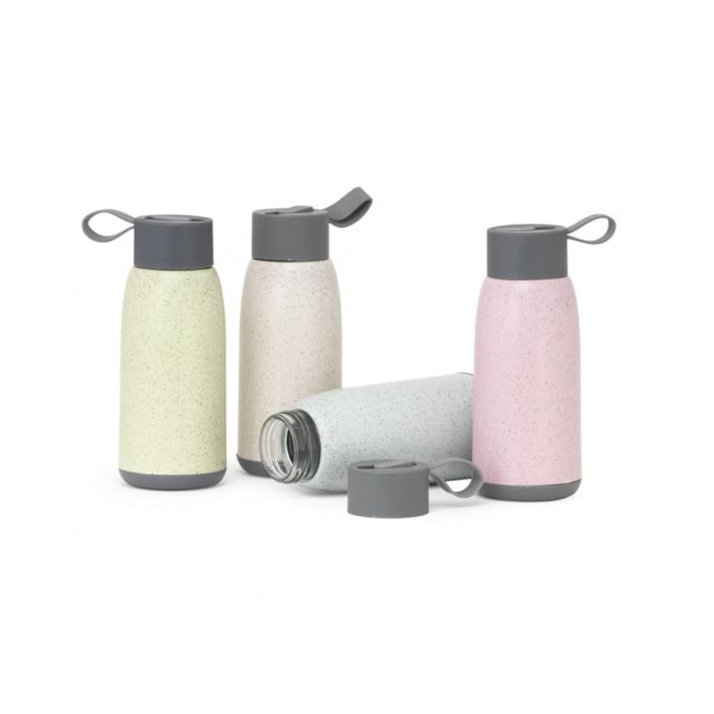 Garrafa de Vidro 350ml com Revestimento Plástico Personalizada - imagem 1
