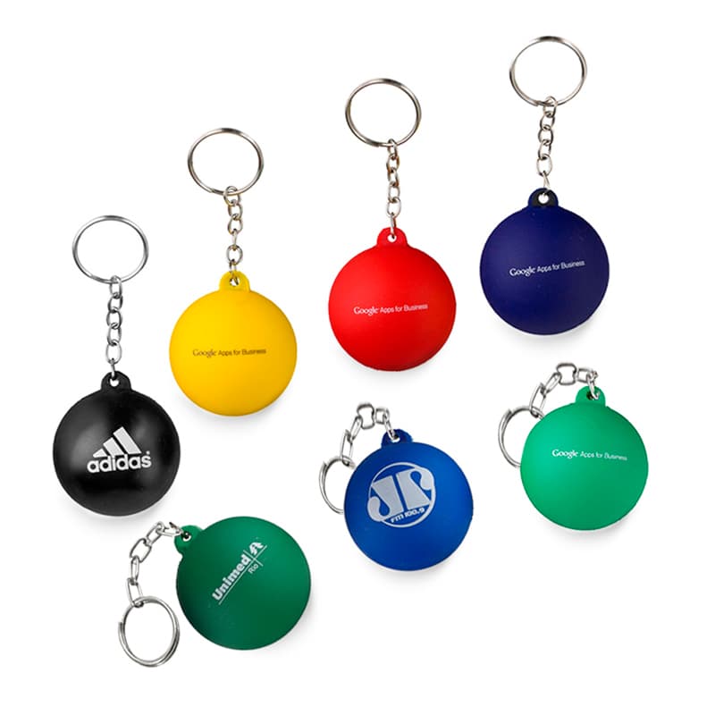 Chaveiro Anti Stress Bolinha Personalizado - imagem 1