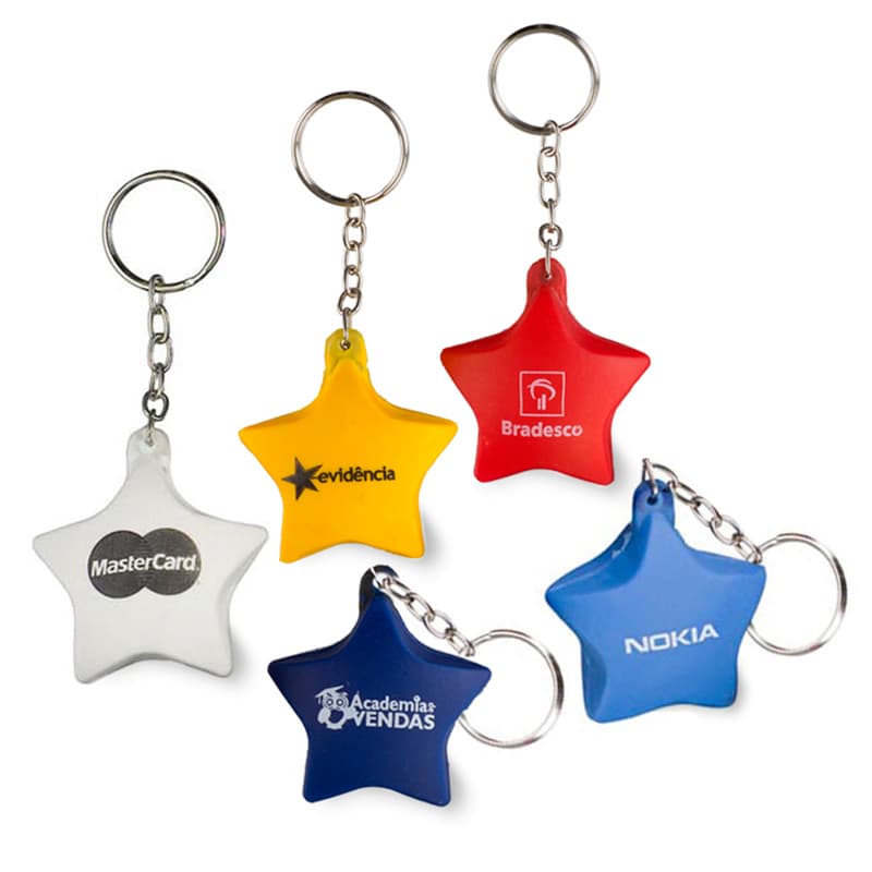 Chaveiro Anti-Stress Estrela Personalizado - imagem 1