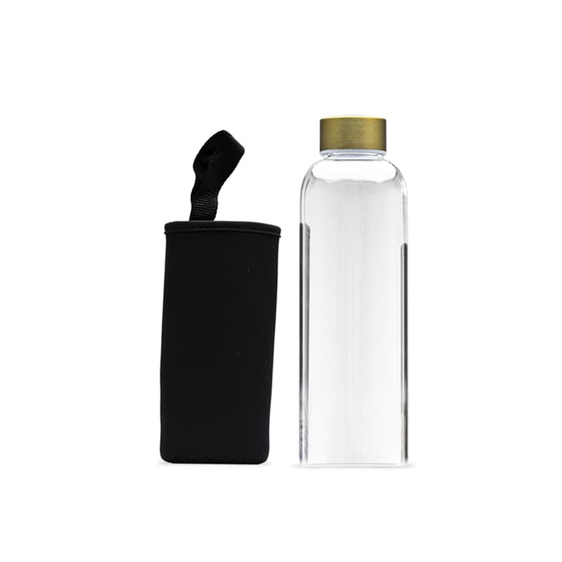 Garrafa de Vidro 650ml com Capa Protetora Personalizada - imagem 1