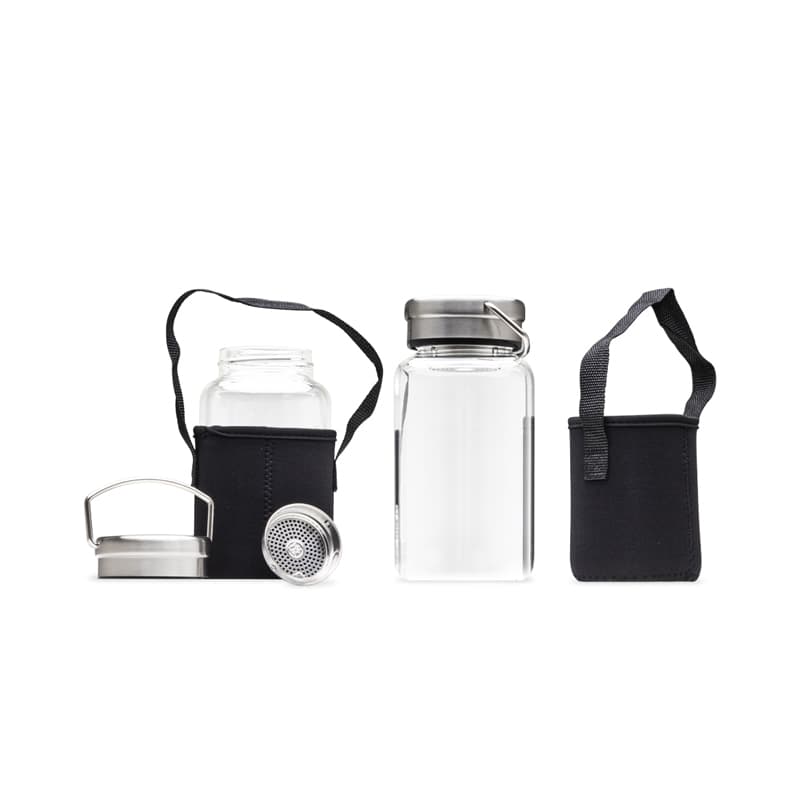 Garrafa de Vidro Borossilicato 650ml com Infusor Personalizada - imagem 1