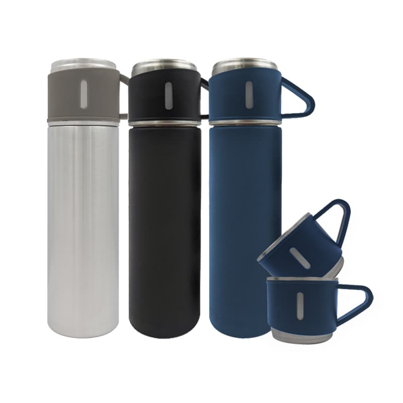 Garrafa Térmica 440ml com 3 Xícaras Personalizada - imagem 1