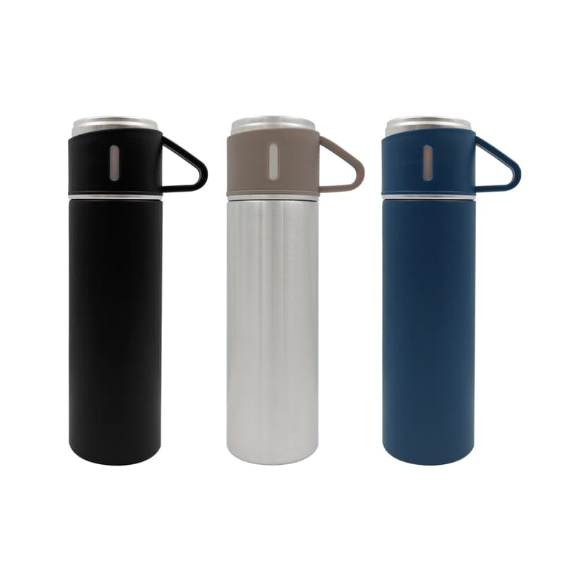 Garrafa Térmica 440ml com Xícara Acoplada Personalizada - imagem 1