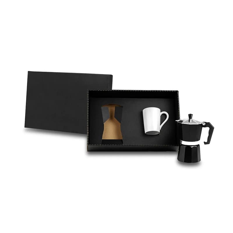 Kit Café com Cafeteira Italiana e Caneca Personalizado - imagem 1