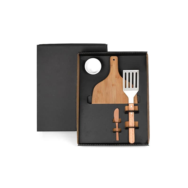 Kit Churrasco e Hambúrguer 4 Peças Personalizado - imagem 1