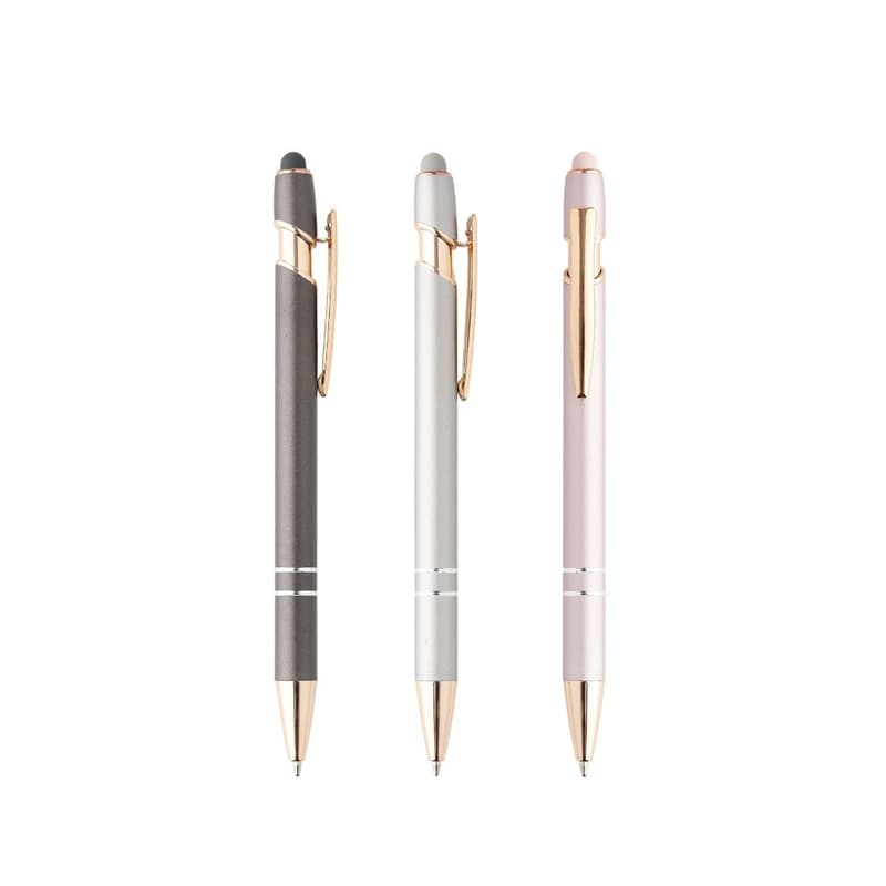 Caneta de Metal com Ponteira Touch Personalizada - imagem 1