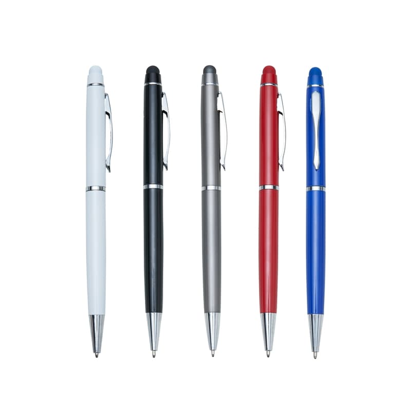 Caneta de Metal com Ponteira Touch Personalizada - imagem 1
