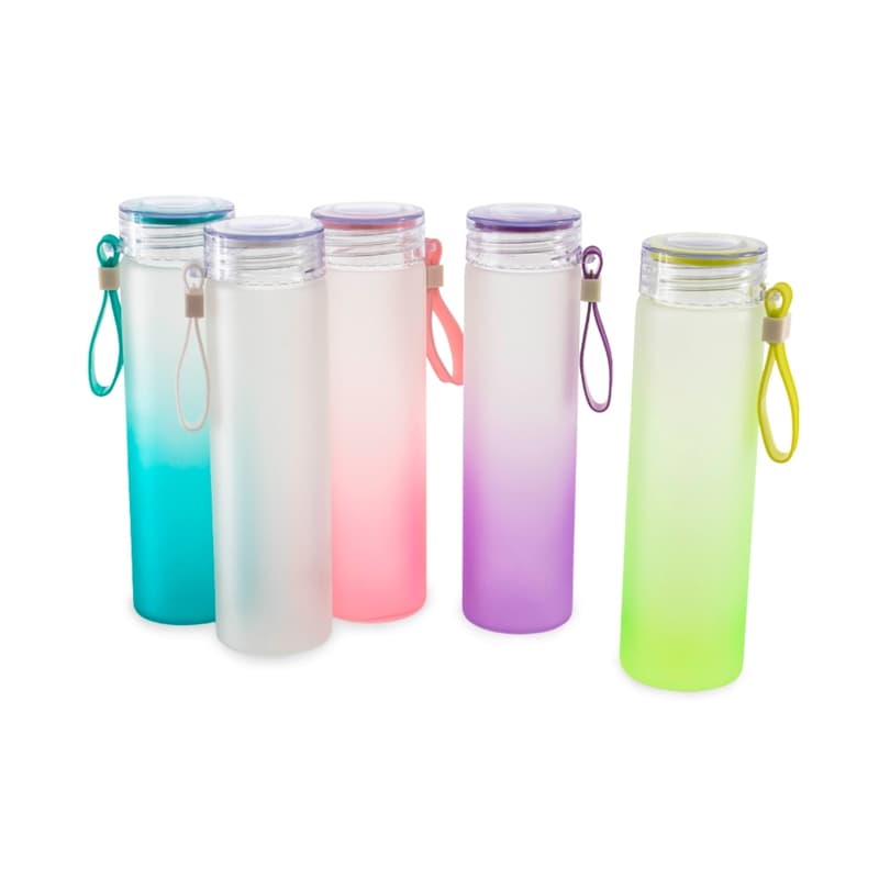 Squeeze de Vidro 450ml com Degradê Personalizada - imagem 1