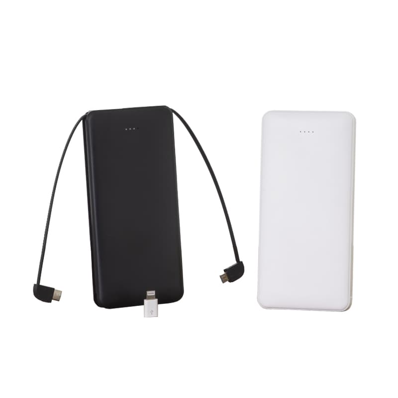 Power Bank 10.000mAh com Cabos Acoplados Personalizado - imagem 1