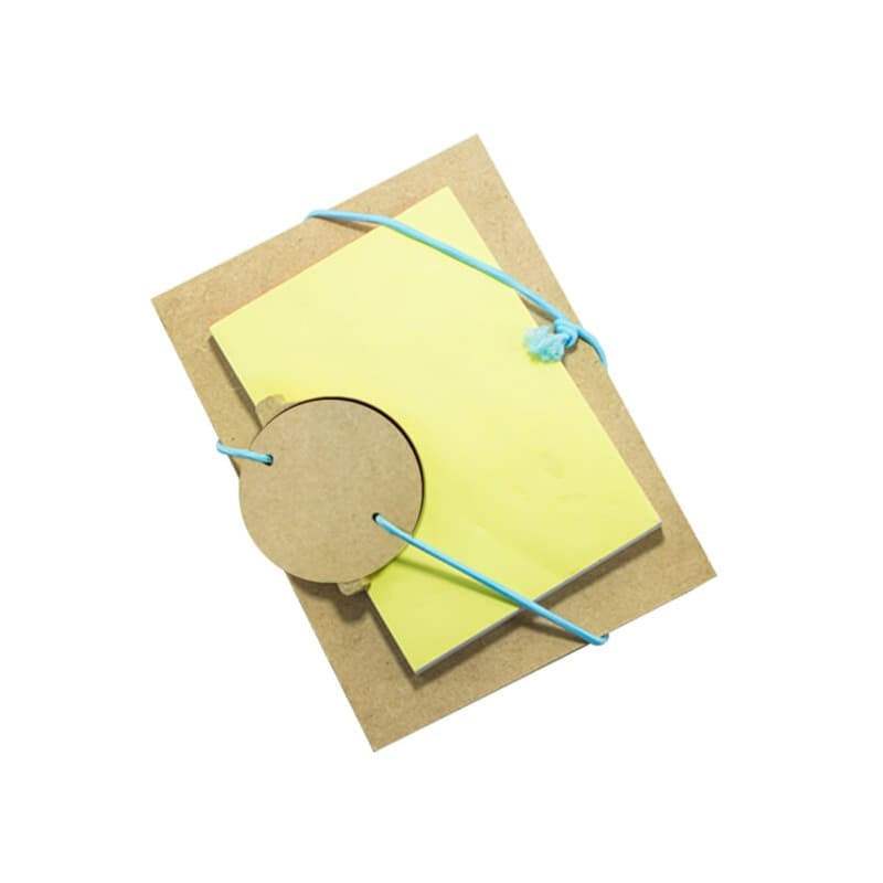 Bloco de Anotações Ecológico sem Pauta com Base em MDF Personalizado - imagem 1