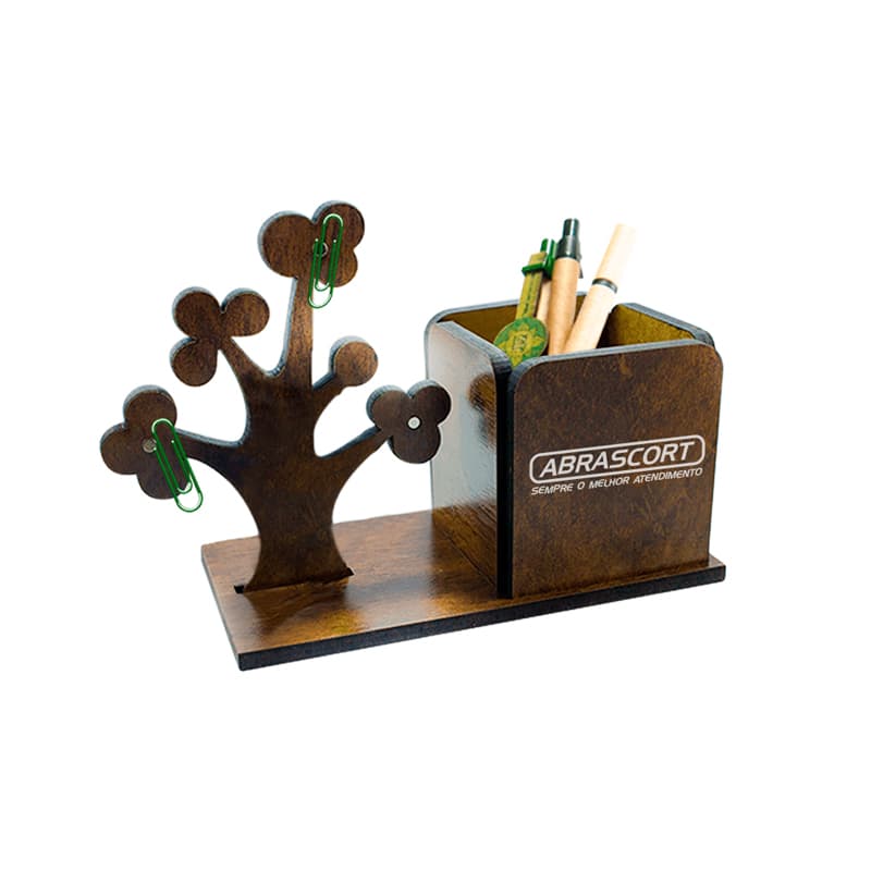 Porta Caneta em MDF com Árvore Magnética Personalizado - imagem 1