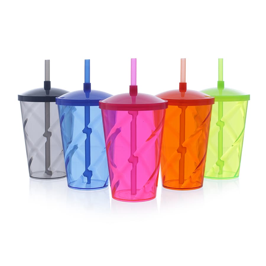 Copo Twister 750ml com Tampa e Canudo Personalizado - imagem 1