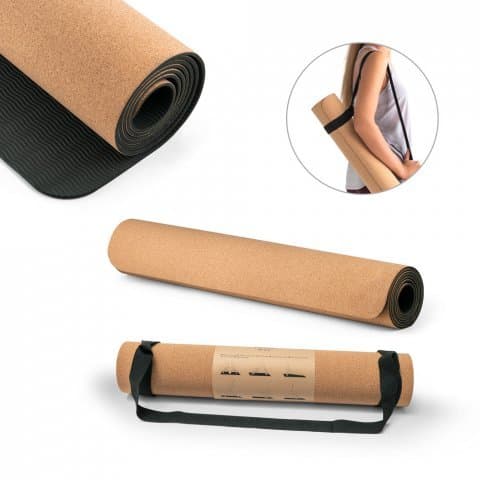 Tapete de Yoga em Cortiça e TPE Personalizado - imagem 1