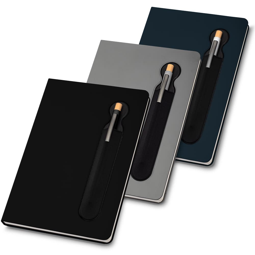 Caderno de Anotações com Suporte para Caneta Pautado Personalizado - imagem 1
