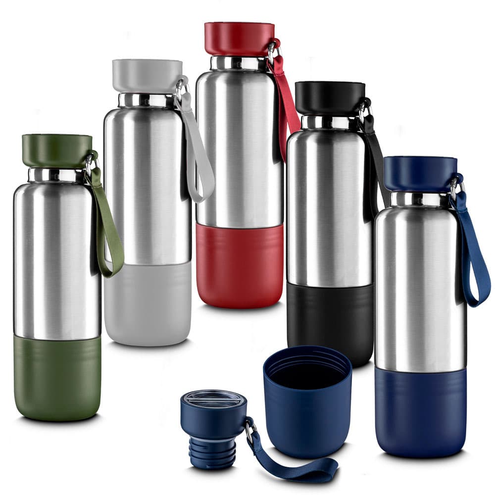 Garrafa Térmica Inox 500ml com Compartimento Personalizada - imagem 1