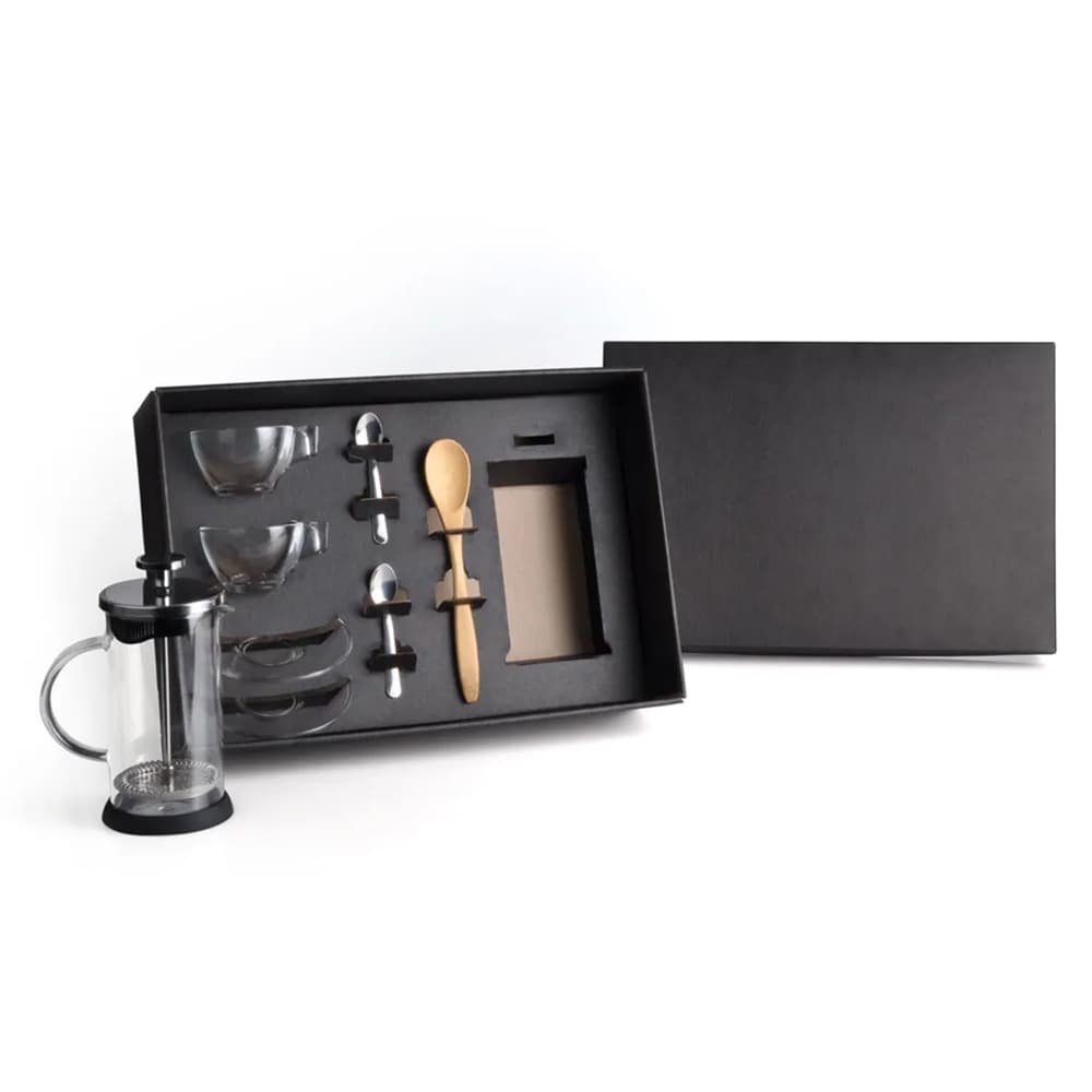 Kit para Café com Prensa Francesa 8 Peças Personalizado - imagem 1