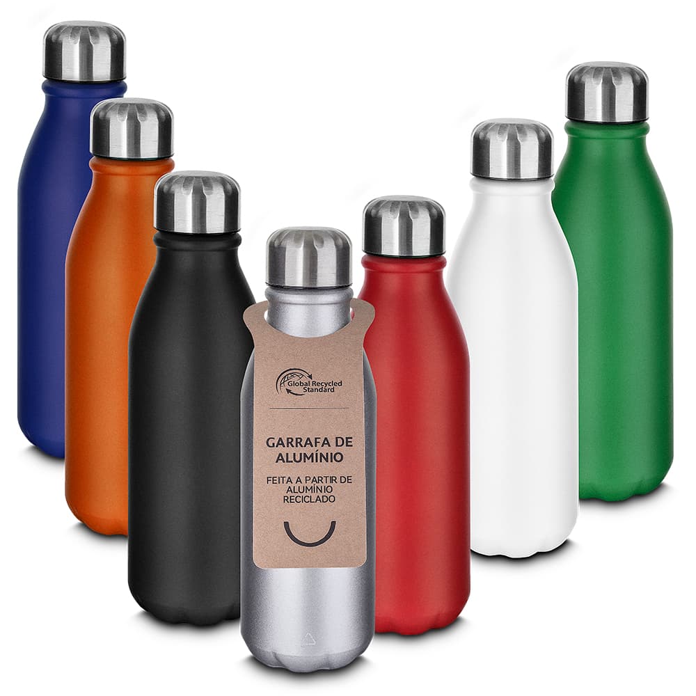 Garrafa de Alumínio 550ml com Pintura Fosca Personalizada - imagem 1