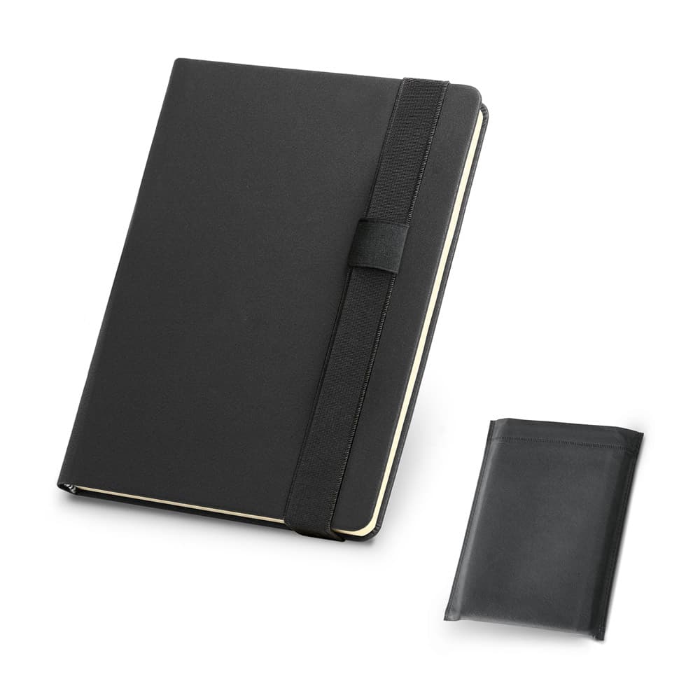 Caderno A5 Capa Dura em Couro Sintético Sem Pauta Personalizado - imagem 1