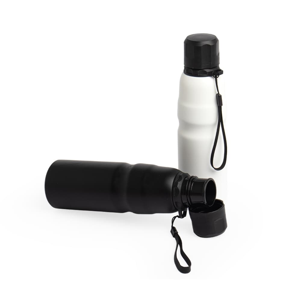 Garrafa Inox 800ml com Cordão Personalizada - imagem 1
