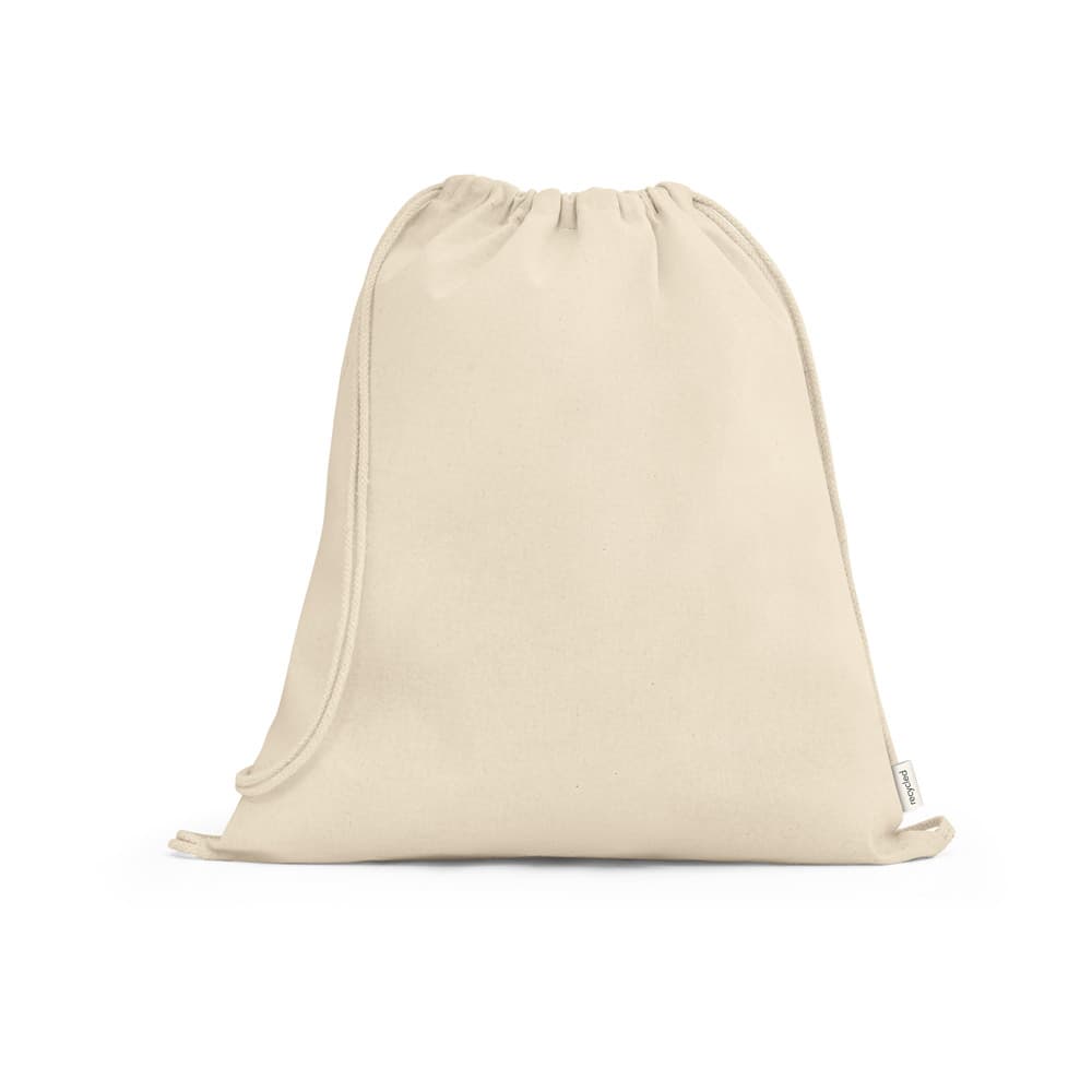 Sacola Tipo Mochila em Algodão Reciclado Personalizada - imagem 1