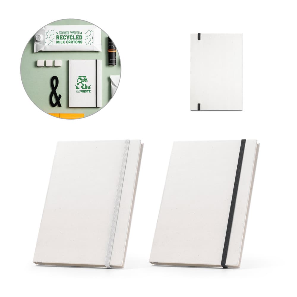 Caderno A5 Capa Dura Reciclada Personalizado - imagem 1