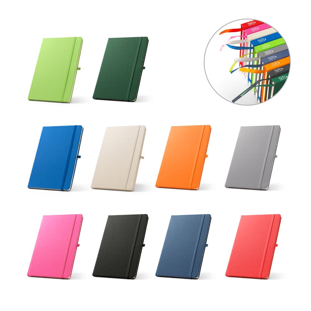 Caderno A5 Capa Dura Reciclado Personalizado - imagem 1
