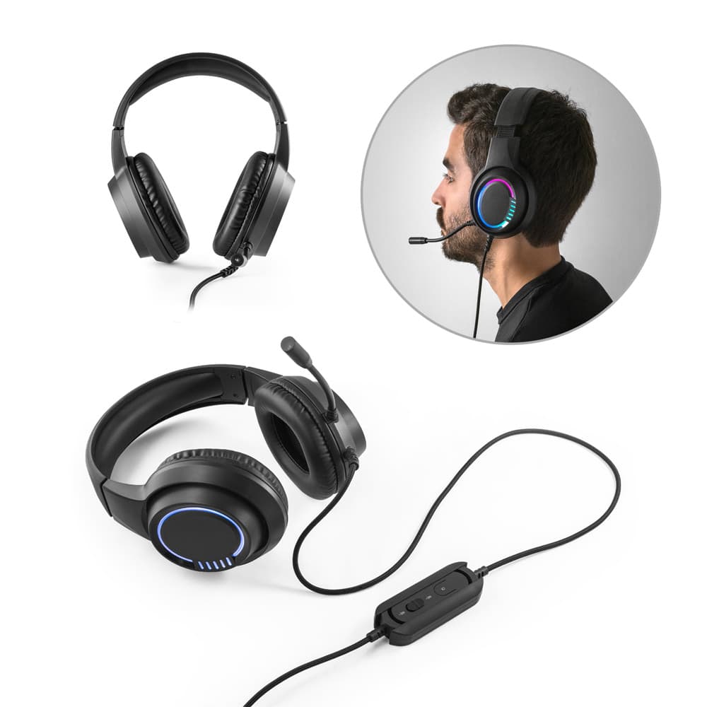 Headset Gamer com Microfone e RGB Personalizado - imagem 1