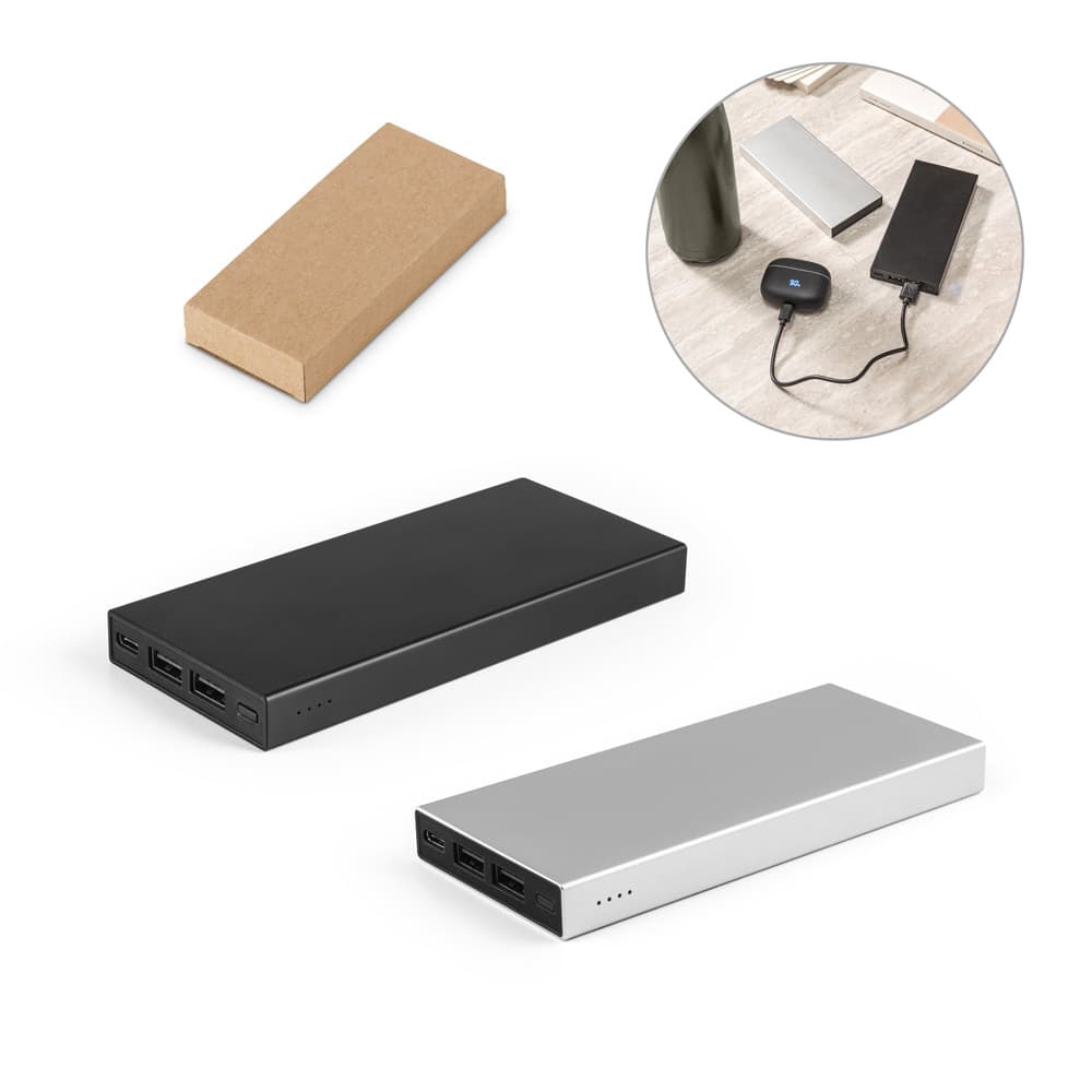 Bateria Portátil de Alumínio 10000mAh Personalizada - imagem 1