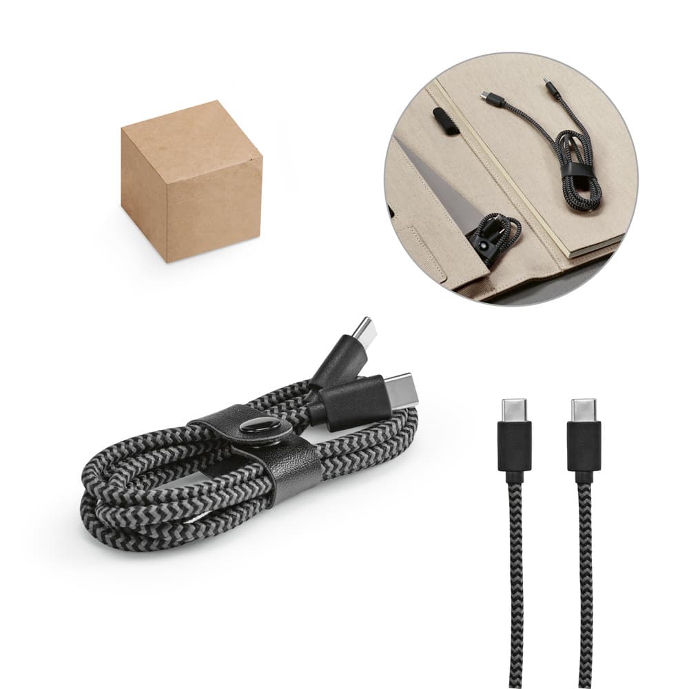 Cabo USB C Carregamento Rápido 3A Personalizado - imagem 1