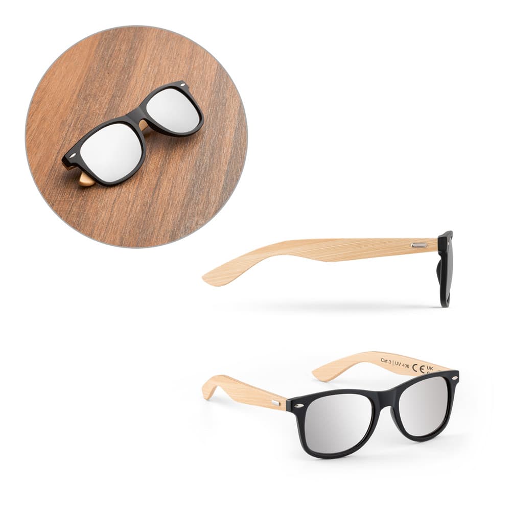 Óculos de Sol com Armação de Bambu Personalizado - imagem 1