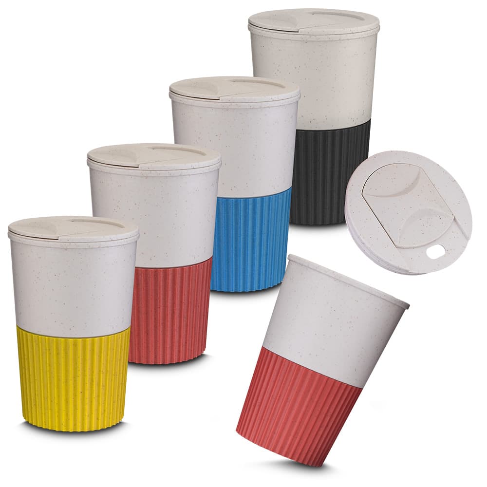 Copo Plástico 400ml com Tampa Personalizado - imagem 1