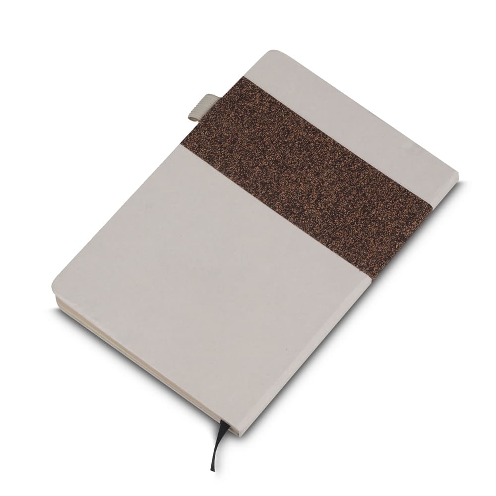 Caderno de Anotações com Capa de Fibra de Açúcar e RPET Personalizado - imagem 1