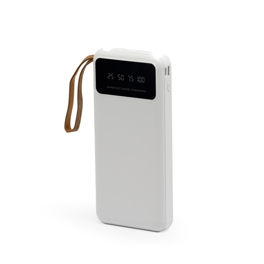 Power Bank 10000mAh com Lanterna e Cabos Integrados Personalizado - imagem 1