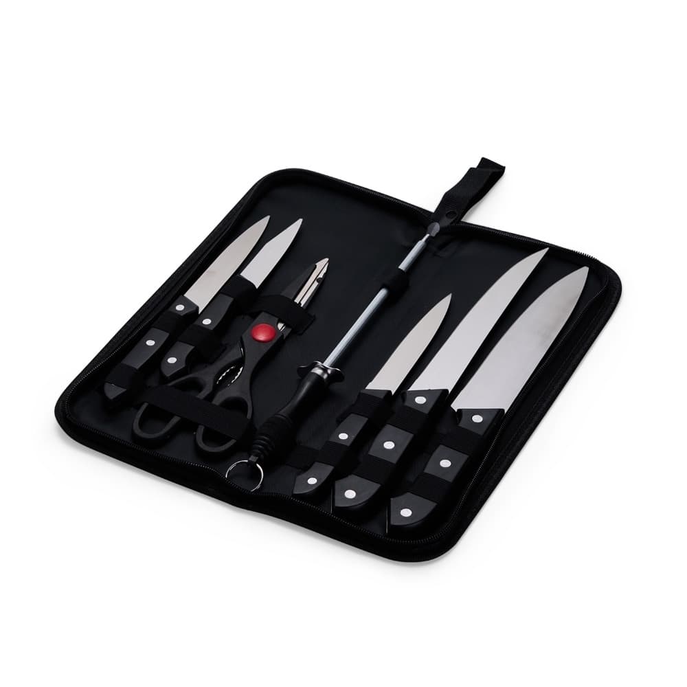 Kit Churrasco 7 Peças em Inox Personalizado - imagem 1