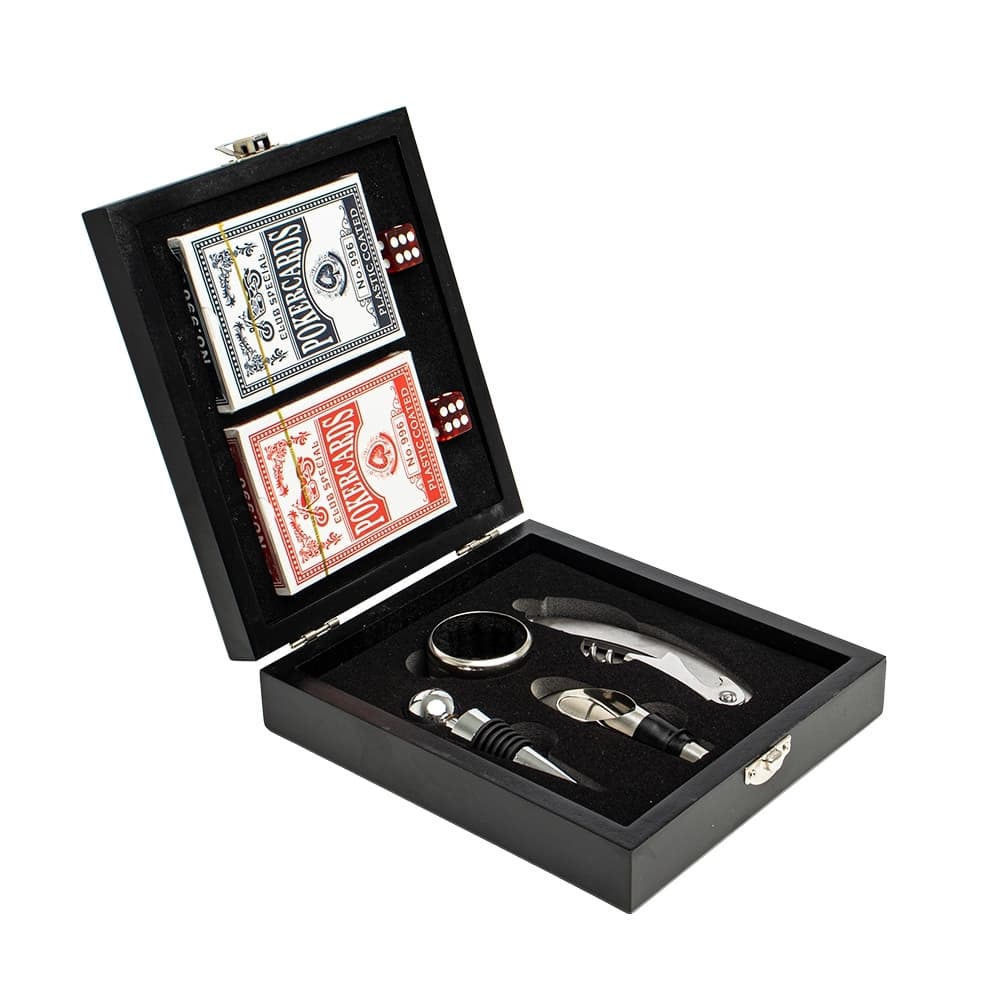 Kit Vinho com Baralho e Acessórios Personalizado - imagem 1