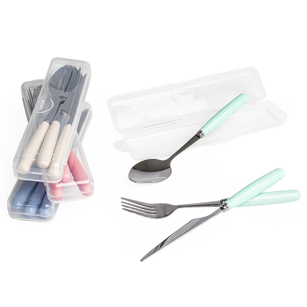 Kit Talheres 3 Peças com Estojo Personalizado - imagem 1